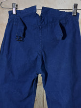 Load image into Gallery viewer, 1930s French Indigo Linen/ Cotton Trousers
