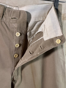 1930s US Army Cotton Khaki Trousers - 28-29"