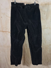Load image into Gallery viewer, 1940s French Charcoal Gray Corduroy Trousers
