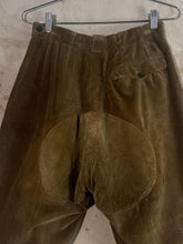 Load image into Gallery viewer, French Golden Brown Corduroy Women&#39;s Sport Trousers c.1940s-50s
