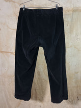 Load image into Gallery viewer, 1950s French Black Corduroy Trousers
