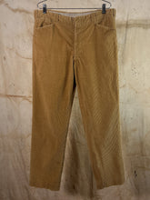Load image into Gallery viewer, Eddie Bauer Tan Corduroy Trousers c. 1970s

