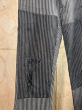 Load image into Gallery viewer, Patched &amp; Mended Gray French Workwear Trousers c.1950s- 60s
