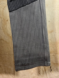 Patched & Mended Gray French Workwear Trousers c.1950s- 60s