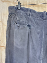Load image into Gallery viewer, &quot;Army Twill&quot; Sanforized Cotton Baby Blue Workwear Trousers c.1950s
