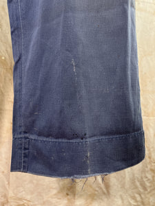 "Army Twill" Sanforized Cotton Baby Blue Workwear Trousers c.1950s