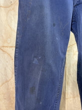Load image into Gallery viewer, French Blue Cotton Twill Work Trousers c. 1950s
