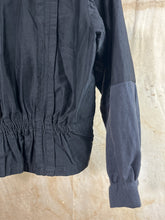 Load image into Gallery viewer, French Black Cotton Work Blouse/ Corset Cover c. late 1800s
