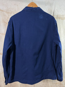 French Blue Cotton Twill Work Jacket c. 1970s