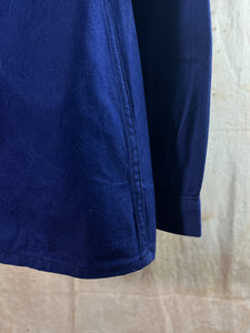 French Blue Cotton Twill Chore Jacket c. 1960s