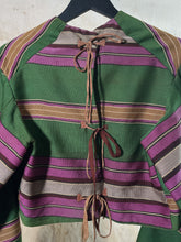 Load image into Gallery viewer, French Theater Costume - Striped Bell Sleeve c. 1940s
