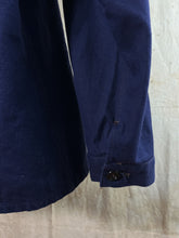 Load image into Gallery viewer, French Blue Cotton Twill Chore Coat c. 1970s
