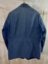 Load image into Gallery viewer, French Blue Moleskin Worker&#39;s Blazer c. 1950s - 60s
