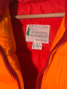 1970s REI Orange & Red Puffer Vest