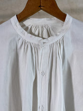 Load image into Gallery viewer, French Pleated White Cotton Pullover Shirt c.1910s-20s

