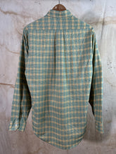 Load image into Gallery viewer, Palace Guard - Green &amp; Yellow Plaid Button Down Shirt c.1960s
