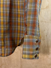 Load image into Gallery viewer, Levi&#39;s Western Wear - Cotton Plaid Pearl Snap Shirt - Deadstock c. 1960s-70s
