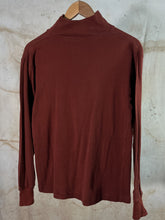 Load image into Gallery viewer, US Navy Deck Jersey - copper color - long sleeve turtleneck c. 1960s-70s

