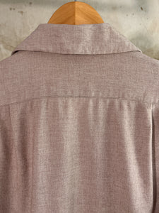 1940s Cotton/ Wool Blend Camp Collar Shirt